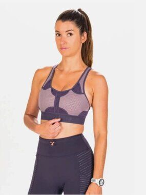 Nike Women's Sports Bra Swoosh Ultrabreathe Medium Support (Purple) Size Small